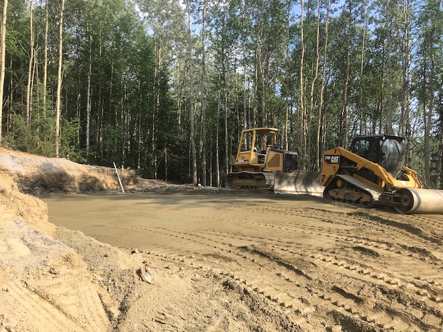 Site work for house slab