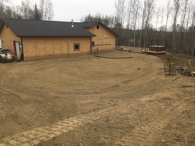 House with site work