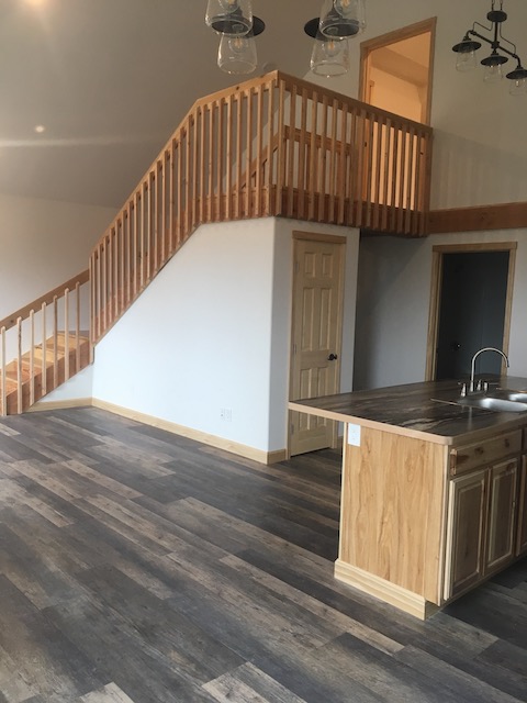 Wooden stairs